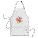 Fireworks of tropical flowers apron