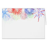 Fireworks on Blank (Add background colour) Cards