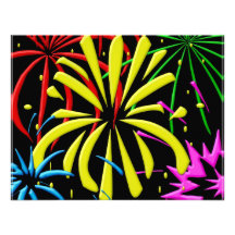 fireworks personalized invitations