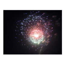 Fireworks postcard