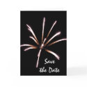 Fireworks Save the Date Announcement cards