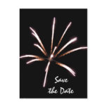 Fireworks Save the Date Announcement Postcard