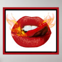 Firey Kiss Poster posters