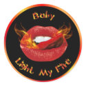Firey Kiss Stickers