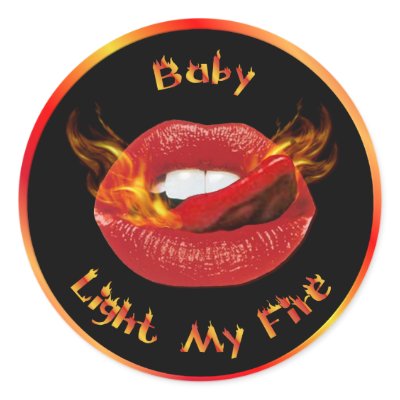 Firey Kiss Stickers by Spice