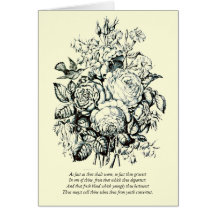First 4 Lines of Sonnet # 11 by Shakespeare Card