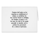 First Amendment cards
