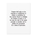 First Amendment postcards