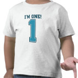First Birthday Boy, I'm One, Big Blue Number 1 Tees