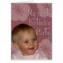First birthday card