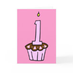 First Birthday Cupcake Party Invitations and Cards