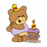 first birthday cute teddy bear design photo sculptures
