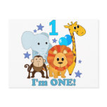 First Birthday Jungle Postcards