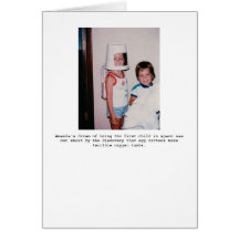 First child in space... cards