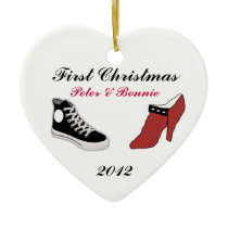 First Christmas 2012 Shoe Christmas Ornament