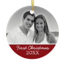 First Christmas Photo - Single Sided ornaments