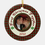 First Christmas Together Custom Holiday Photo Christmas Ornaments