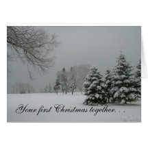 First Christmas together-Winter Landscape Card