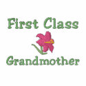 First Class Grandmother Embroidered Shirt embroidered shirts