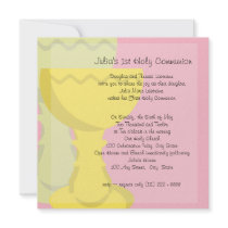 First Communion Chalice Invitations