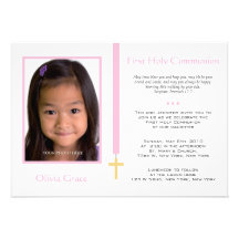 First Communion - Girl Personalised Invites