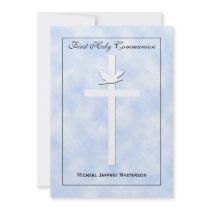 First Communion Invitation for Boys