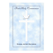 First Communion Invitation for Boys
