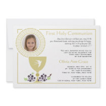 First Communion Photo Invitation