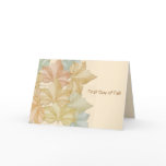 First Day of Fall Autumn Leaves Greeting Card