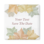 First Day of Fall Autumn Leaves Magnet