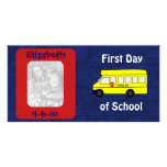"First Day of School" Custom Photo Card