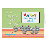 First Day of School Cute Mice and SMART Board cards