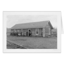 First Depot Anchorage Alaska 1912 Greeting Card