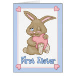 First Easter Bunny Hugs Greeting Cards