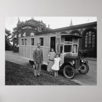 First Ever Mobile Motor Home? 1924 Photo Poster
