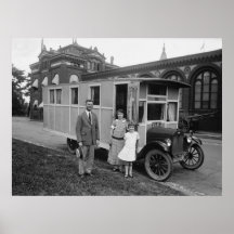 First Ever Mobile Motor Home? 1924 Photo Poster