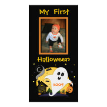 First Halloween Custom Photo Card