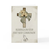 First Holy Communion Greeting Card