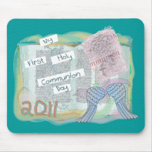 First Holy Communion Day Gifts Kids Mousepads