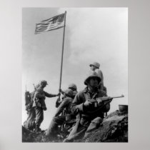 First Iwo Jima Flag Raising on February 23rd 1945