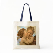 First Kiss, L'Amour et Psyché, Enfants, Bouguereau Tote Bag