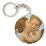 First Kiss, L'Amour et Psyché, Enfants, Bouguereau keychains