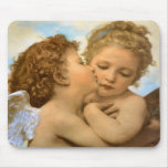 First Kiss, L'Amour et Psyché, Enfants, Bouguereau mousepads