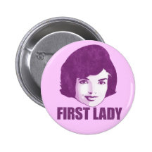First Lady Jackie O  Button