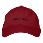 First Mate Embroidered Cap embroidered hats