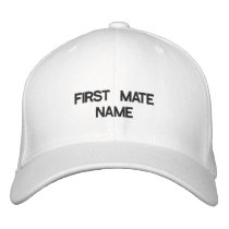 FIRST MATE NAME HAT BASEBALL CAP