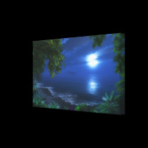 "First Moonlight" Wrapped Canvas canvas prints