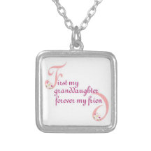 First My Granddaughter© Forever My Friend Personalized Necklace