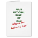 First national bank of dad cards