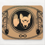 First Nations Wolf Gifts Native Art Mousepad